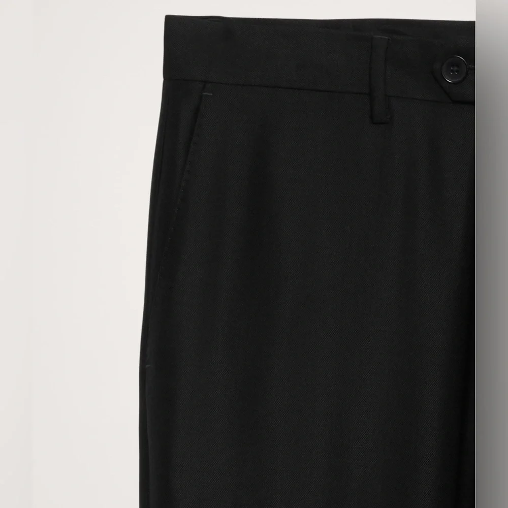 NWT! Banana Republic Black Signature Italian Hopsack Suit Pant